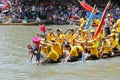 Hangzhou xixi wetland Dragon boat race,in China Royalty Free Stock Photo